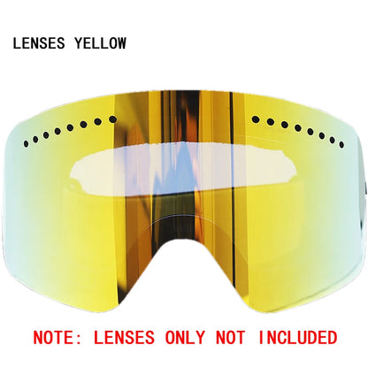 Magnetic Ski Goggles Lens Double Layer Skiing Anti-fog UV400 Snowboard Goggles Men Women Ski Glasses Eyewear