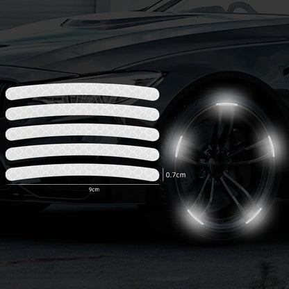 10/20/40PCS Reflective Stickers Car Wheels Tire Stickers Decoration for Night Driving Car Accessories