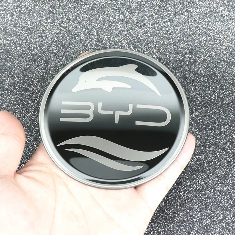 Car Steering Wheel Sticker Stainless Steel Steering for BYD Atto3 Yuan Plus Dolphin Seal Seagull Sealion SHARK Protective Cover