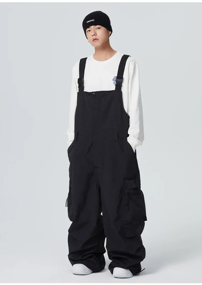 Winter Warm Windproof Skiing Pants Man Snowboard Clothing Woman New Snow Cargo Pants Loose Hip-hop Overalls Alpine Sport Trouser