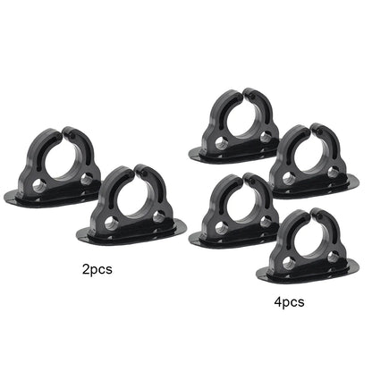 2/4 Pcs Paddle Storage Holder Plastic Rubber Boat Paddle Holder Clips Oar Keeper for Kayaks Canoes Rowing Boats Inflatable Boat