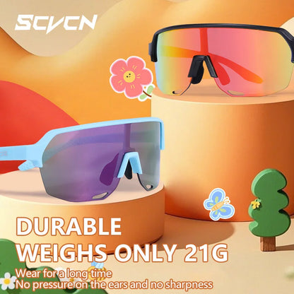 SCVCN Kids Hiking Sunglasses Teenager Sports UV400 Goggles