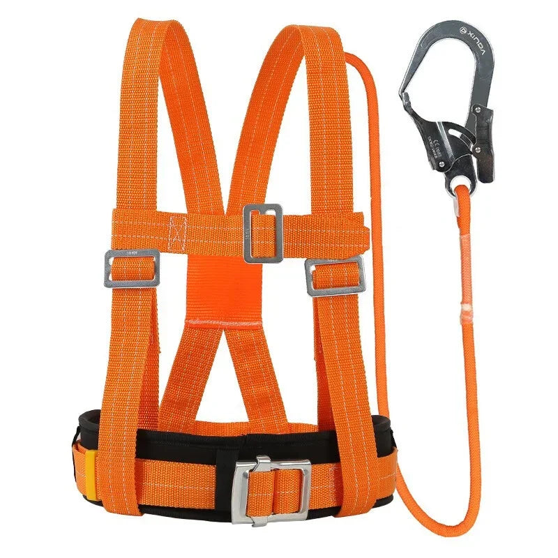 Adjustable Safety Belt Aerial Work External Wall Rescue Protection Safety Rope Outdoor Climbing Safety Harness