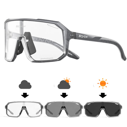 UV400 Photochromic Cycling Glasses - Color-Changing Sunglasses for Men Women Mountain Biking