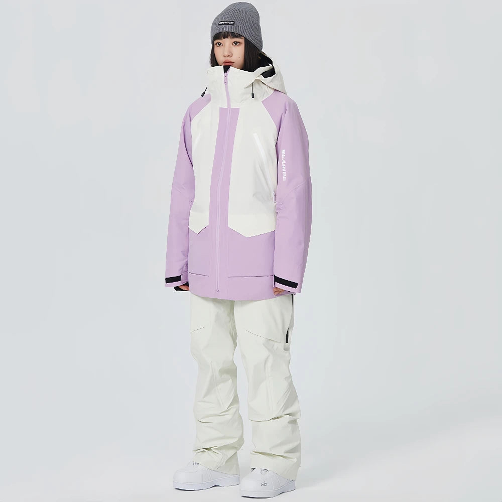 Woman Waterproof Skiing Jackets 2025 New Snowboard Coats Outdoor Sport Male Ski Jacket Men Warm Snowmobile Hooded Zipper Clothes