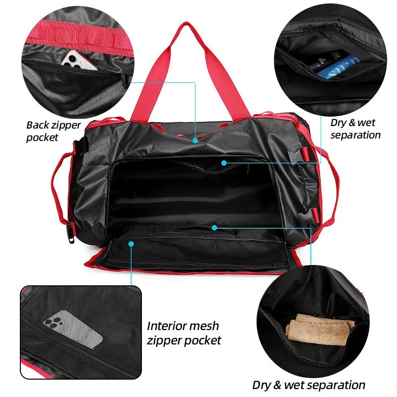 80L Climbing Backpack Sports Fitness Bag Gym Yoga Bags Outdoor Trekking Hiking Camping Rucksack Large Weekend Luggage Schoolbag