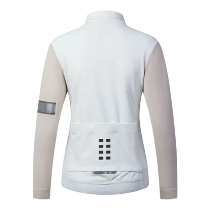WOSAWE Women's Winter Thermal Fleece Cycling Jersey Long Sleeve Bike Jacket for Riding & Gym Ropa Ciclismo Clothings