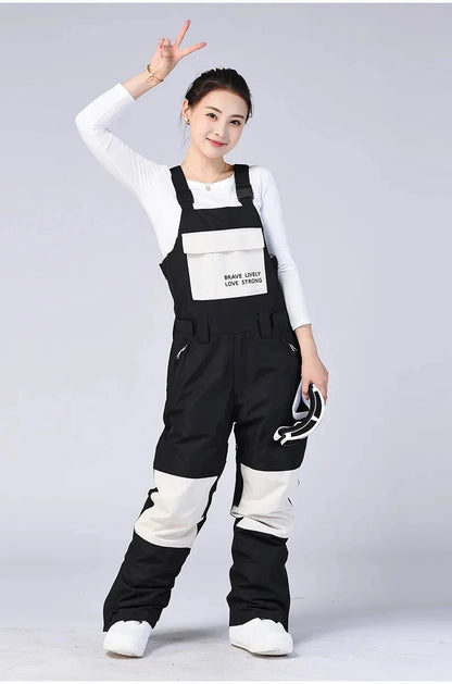 New Men and Women Winter Outdoor Ski Pants Windproof Waterproof Warm Breathable Snowboarding Pants Snow Sports Bibs Pants