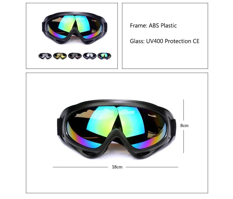 Ski Snowboard Goggles Mountain Skiing Eyewear Snowmobile Winter Sports Gogle Snow Glasses  Cycling Sunglasses Mens Mask for Sun