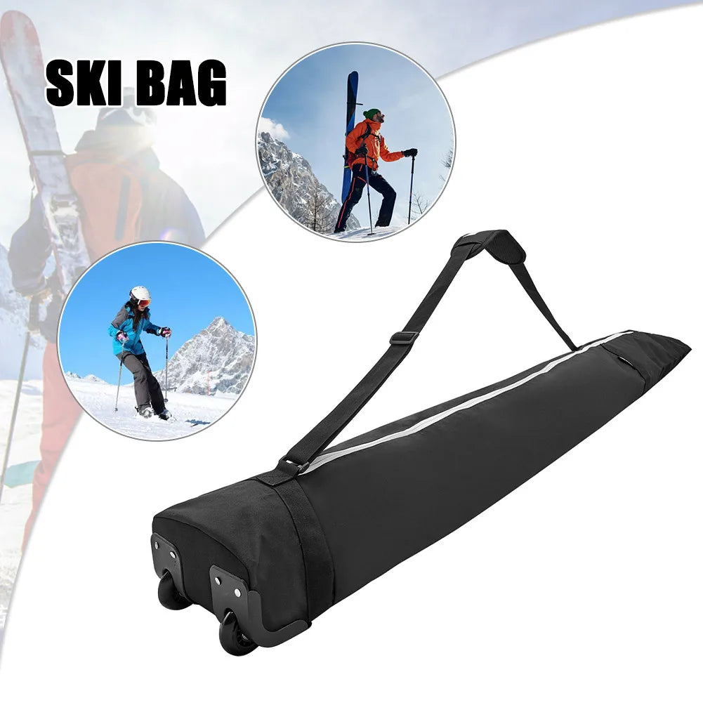 Store Transport Snowboard Bag with High-Capacity Waterproof Wheel Winter Ski Equipment Storage Bag for Outdoor Skiing Equipment