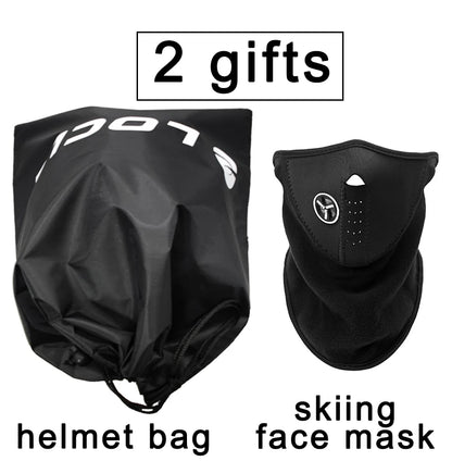 LOCLE Men Skiing Helmet Children Women Ultralight Extreme Sports Skateboard Snowboard Helmet Snowmobile Motorcycle Helmet