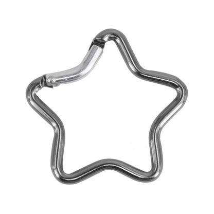 Aluminum Alloy Outdoor Star Shaped Spring Locking Carabiner Clip Keychains for Backpack Camping Hiking Traveling