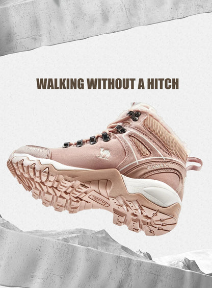 GOLDEN CAMEL Waterproof Hiking Shoes Military Hiking Boots High Top Trekking Shoes for Women 2024 Autumn Non-slip Wear-resistant