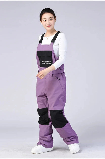New Men and Women Winter Outdoor Ski Pants Windproof Waterproof Warm Breathable Snowboarding Pants Snow Sports Bibs Pants