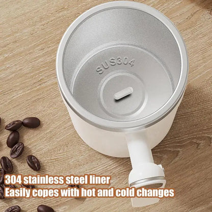 Automatic Stirring Cup Rechargeable Magnetic Mixer Electric Portable Coffee Mug Intelligent Coffee Mug Stainless Steel Coffee Mu