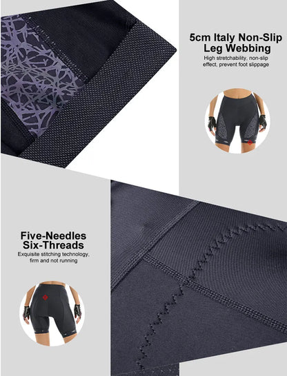 X-TIGER Cycling Shorts Women's Bicycle Shorts Competitive Sponge Padded 7h MTB Bike Shorts With Side Pockets Summer Bib Tights