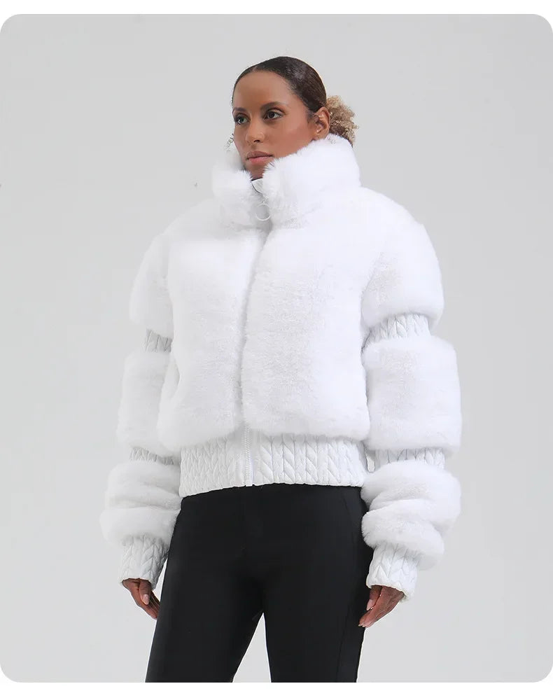Skiing Hoodie Coats Winter Windproof Slim Ski Jacket Women Warm Thickened Snowboard Clothes Mountain Outdoor Sports Snow Jackets