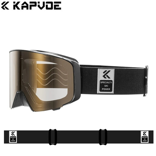Kapvoe Photochromic Snow Goggles Men Ski Goggles Snowboard Anti-Fog Mask for Women UV400 Protection Glasses Snowmobile Winter