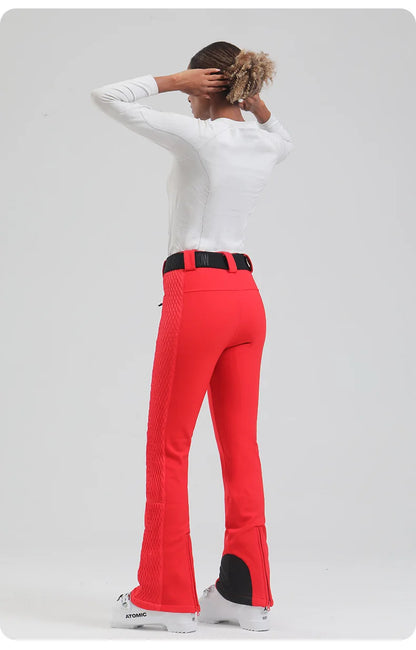 Female Slim Skiing Pants Outdoor Windproof Warm Snow Trousers New Elasticity Women Snowboard Clothes Winter Waterproof Britches