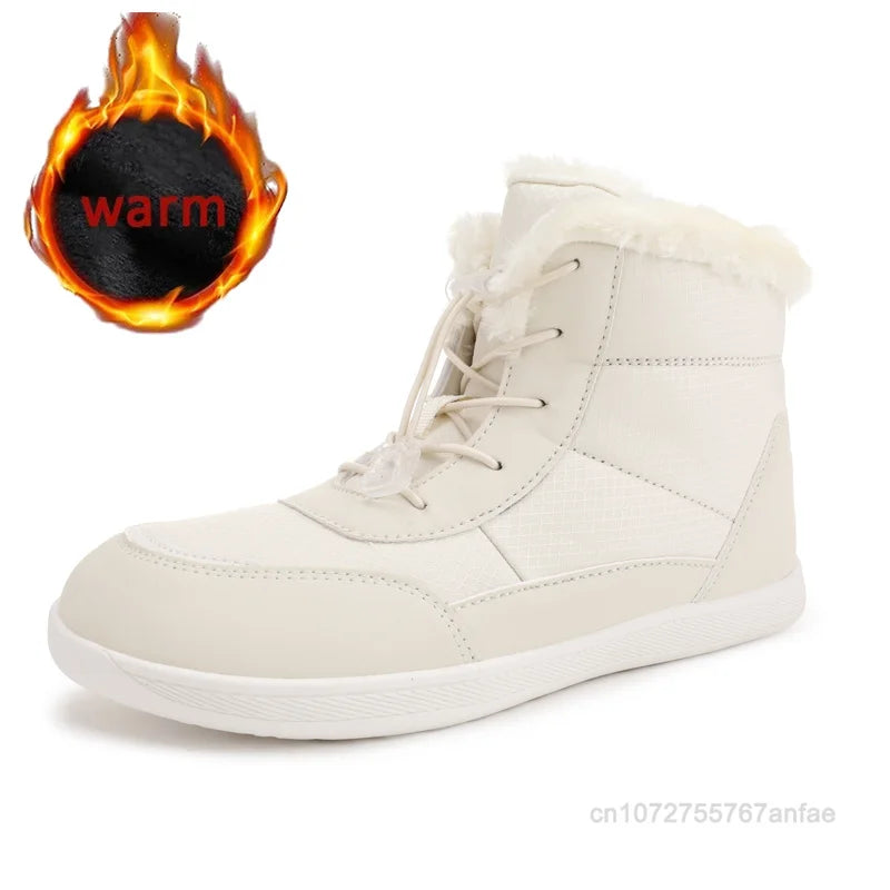Clearance_2024 women's barefoot snow boots warm snow boots outdoor hiking shoes winter fur ankle boots women's boot Barefoot Ank