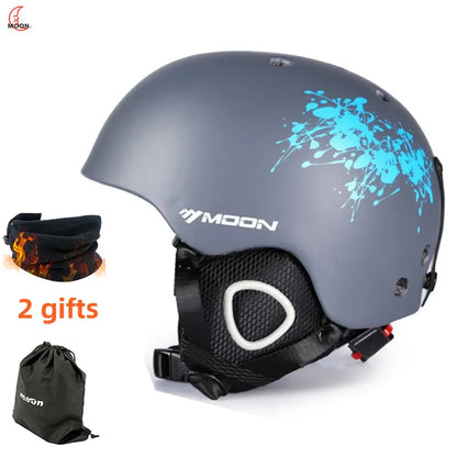 MOON Skiing Helmet Skiing Helmet Children Adult Ultralight Extreme Sports Skateboard Snowboard Helmet Snowmobile Motorcycle