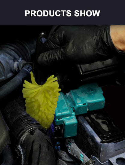 SEAMETAL Car Wheel Cleaner Brush Tire Rim Cleaning Tool Auto Scrub Washing Vehicle Washer Dust Cleaner Sponge Car Wash Accessory