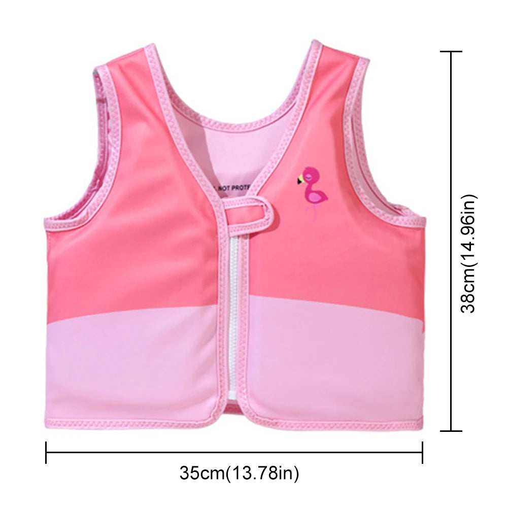 Kids Life Vest Toddlers Swim Vest Cartoon Swimsuit Children Swimming Aid Buoyancy Floatation Jackets Swimming Pool Accessories