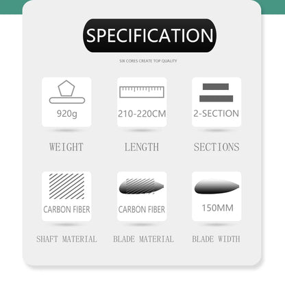 2 sections 100% Carbon Fiber Kayak Paddle Carbon Spoon-type Blade Ultra Light Carbon Wing Paddle for Boat Surfing Kayaking