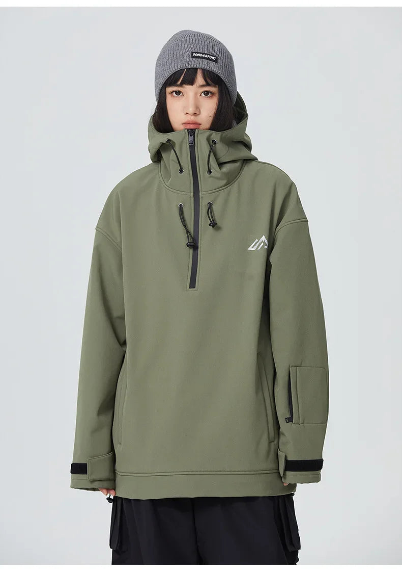 New Couple's Skiing Jackets 2025 Winter Warm Snow Clothes Pro Windproof Woman Ski Sport Hoodies Man Outdoor Snowboard Tracksuit