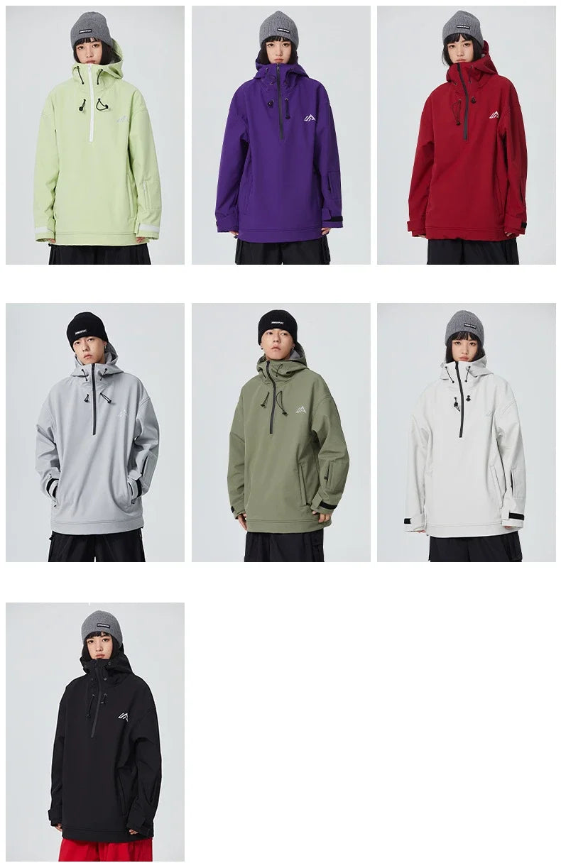 New Couple's Skiing Jackets 2025 Winter Warm Snow Clothes Pro Windproof Woman Ski Sport Hoodies Man Outdoor Snowboard Tracksuit