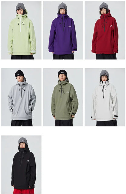 New Couple's Skiing Jackets 2025 Winter Warm Snow Clothes Pro Windproof Woman Ski Sport Hoodies Man Outdoor Snowboard Tracksuit