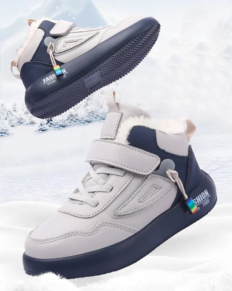 Children Snow Boots Winter Warm Casual Sneaker Boys Kids Shoes Outdoor Walking Shoes Non-slip Girls Sports Tennis Footwear New