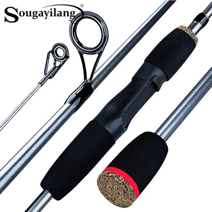 Sougayilang Spinning/Casting Rod 5 Sections Carbon Fiber Ultra Light Carp Fishing Pole Outdoor Sport Stream Fishing Tools/Tackle