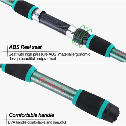 Sougayilang 1.8M Spinning Fishing Rod M Power Children Fishing Rod Telescopic Rock Fishing Rod Carp Feeder Rod Surf Beginner Rod