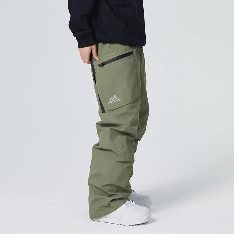2025 Winter Women Ski Pants Snowfield Windproof Snowboard Sport Trousers Warm Man Loose Overalls New Pro Waterproof Skiing Pants