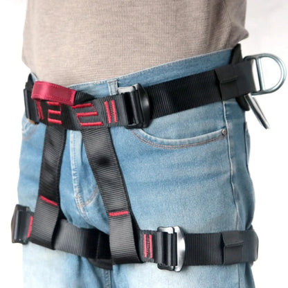 Camping Safety Belt 25KN Outdoor Rock Climbing Half Body Harness