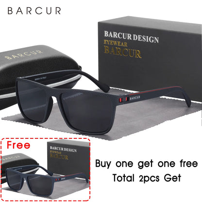 TR90 Polarized Sunglasses Men Women - Lightweight UV400 Sports Eyewear Anti-Reflective