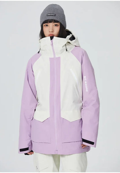 Woman Waterproof Skiing Jackets 2025 New Snowboard Coats Outdoor Sport Male Ski Jacket Men Warm Snowmobile Hooded Zipper Clothes