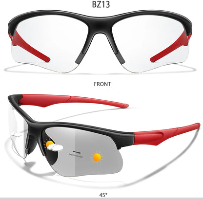 LOISRUBY Style Photochromic Sunglasses Men Women Outdoor Mtb Bicycle Cycling Runnging Eyewear Sports Bike Windproof Goggles