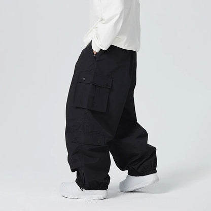 Outdoor Sport Snow Pants 2025 New Women Waterproof Ski Overalls Man Loose Skiing Pants Winter Pro Warm Windproof Couple Trousers