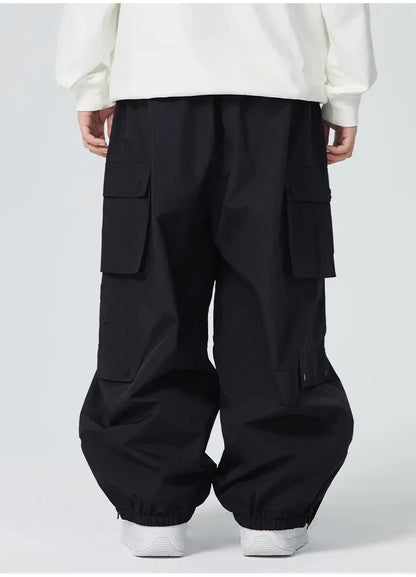 Winter Man Snow Pants 2025 New Women Waterproof Ski Overalls Loose Couple Skiing Pants Outdoor Sport Pro Warm Windproof Trousers