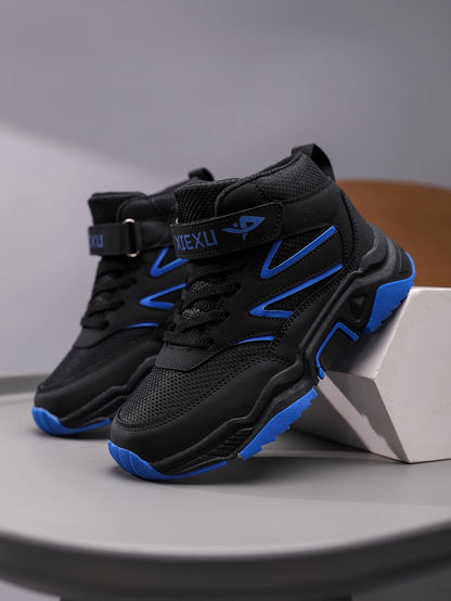 Boys' boots, children's sports shoes, autumn and winter outdoor hiking shoes, high-quality ankle boots for middle-aged and young