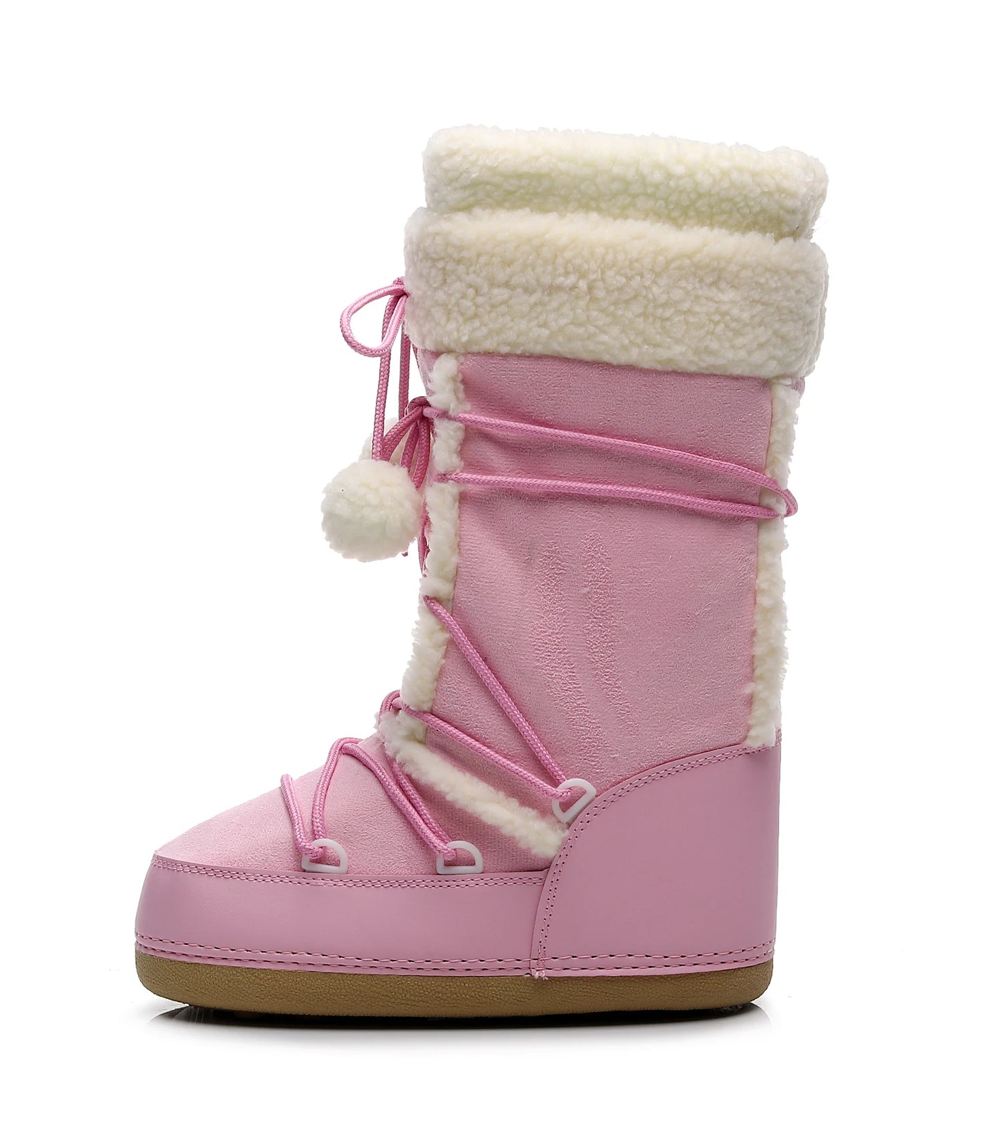 Winter Boots Women Snow Boots Cold-proof Ski BootsWarm Mid-calf Space Boots Slip-resistant Cotton Shoes 35-40