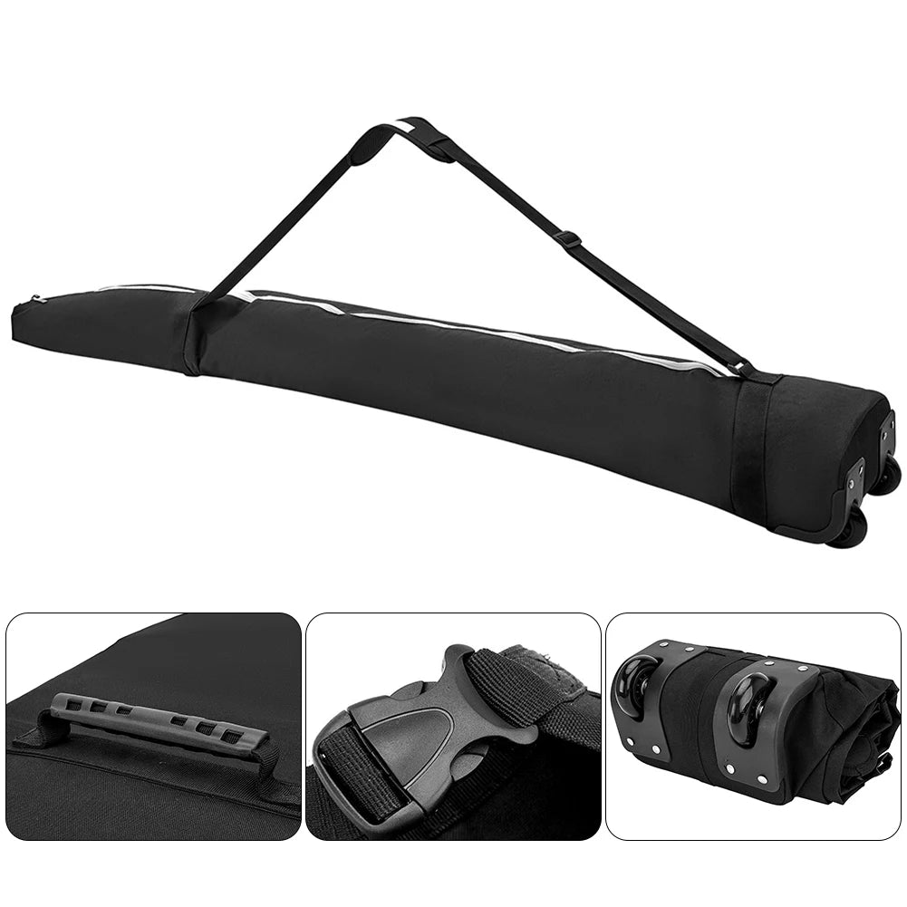 Store Transport Snowboard Bag with High-Capacity Waterproof Wheel Winter Ski Equipment Storage Bag for Outdoor Skiing Equipment