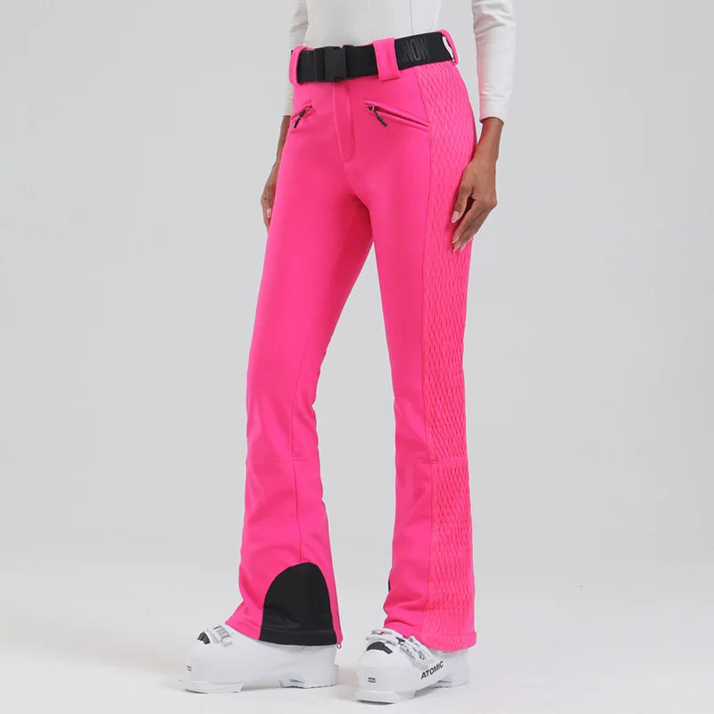Female Slim Skiing Pants Outdoor Windproof Warm Snow Trousers New Elasticity Women Snowboard Clothes Winter Waterproof Britches