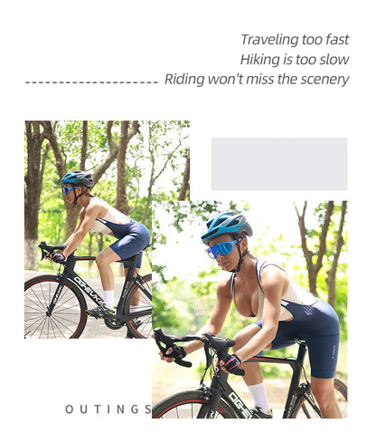 X-Tiger Women Pro Cycling Bib Shorts Summer Laika MTB Road Bicycle Shorts Women's Cycling Suspenders With ST-MULTI cushion
