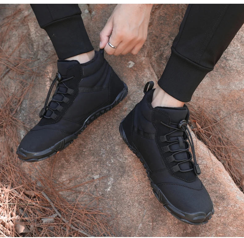 Hiking shoes Pro Non-Slip Waterproof Winter, Winter Barefoot Shoes,  Mens Womens Winter Barefoot