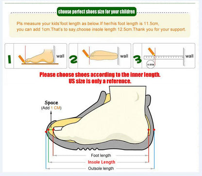 Baasploa Children Snow Boots Winter Plush Warm Ankle Boots For Boys Girls New Fashion Waterproof Cotton Shoes Non-Slip Outdoor