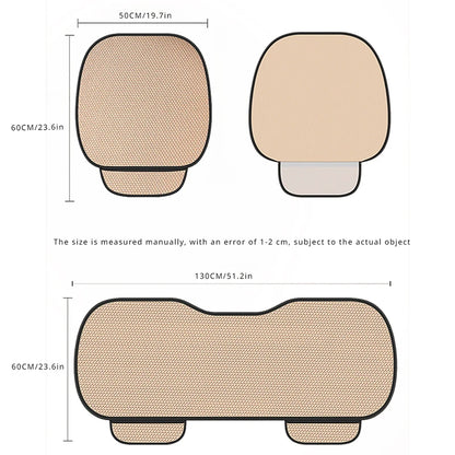Summer Cool  Car Seat Cover  Cool Breathable  Fabric Car Front Seat Cushion/Rear Seat  Cushion/Three -piece