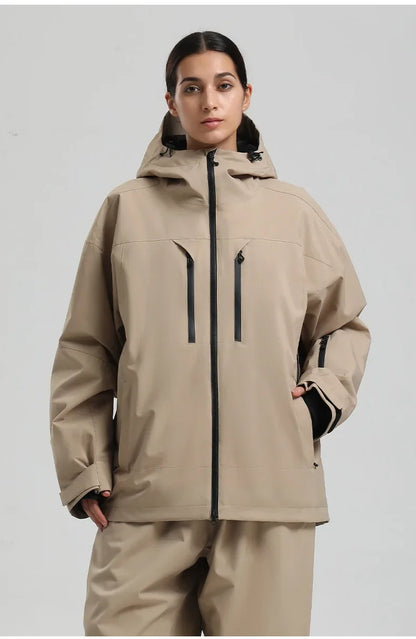 New Men Ski Jacket Waterproof Windproof Warm Breathable Snowboarding Coat 2025 Winter Sports Unisex Polyester Skiing Top Outdoor